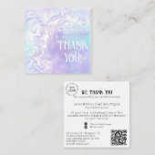 *~* AP8 QR Coupon DANK LOGO Begleitkarte (Vorne/Hinten)