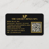 *~AP93 Neon BOLD Abstrakt QR Business Card Visitenkarte (Rückseite)