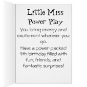 *~* AP94 18 Hockey Girl Player Cute Birthday Card (Innen (Rechts))