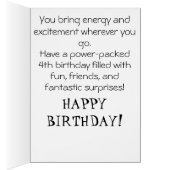 *~* AP94 9 Cute Hockey Girl Personalize Birthday (Innen (Rechts))