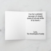 *~* AP94 Fun Senior Man Golf Swing Birthday Card Dankeskarte (Innenseite)