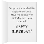 *~* AP94 Niedlich 15 Hockey Girl Personalize Gebur (Innen (Rechts))