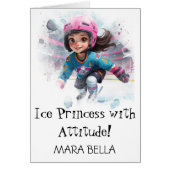 *~* AP94 Niedlich 4 Hockey Girl Personalize Geburt (Vorne)