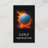 *~*  AP94 QR Flames Fire  Hot  Bold Golf Ball  Visitenkarte (Vorderseite)