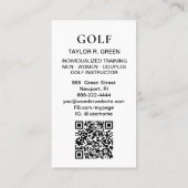 *~*  AP94 QR Flames Fire Rainbow  Bold Golf Ball  Visitenkarte (Rückseite)