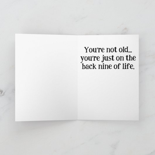 *~* AP94 Senior Man Funny Spaß Geburtskarte Dankeskarte (Innenseite)