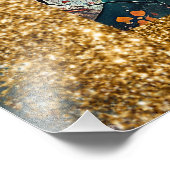 * AP95 Whimsical Floral Art Nature VRDS FRAU Fotodruck (Ecke)