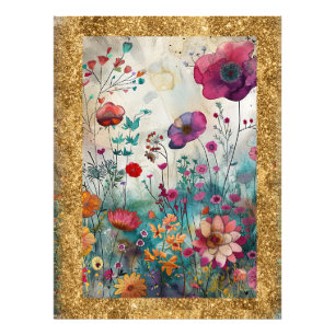 *~  AP95 Whimsische Blumenkunst Natur Wilde Blumen Fotodruck