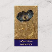 *~* AP98 Elegante Blume Gold 27 Vintage QR