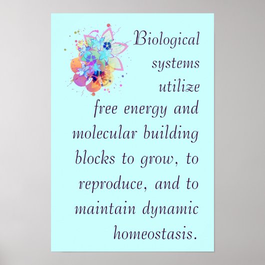 AP Biology Big Idea 2 Poster (Vorne)