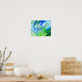 AP-BlueGreen-TreeRing_7551 Poster (Küche)