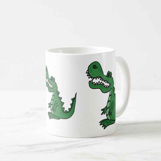 AP, lustige AlligatorTasse Kaffeetasse (VorderseiteRechts)