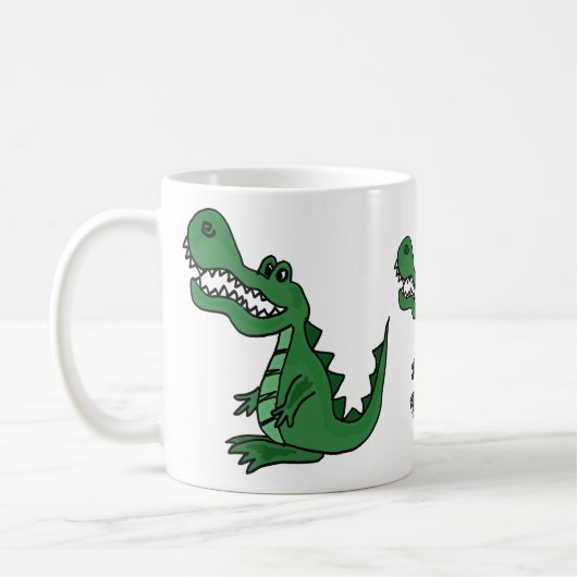 AP, lustige AlligatorTasse Kaffeetasse (Links)