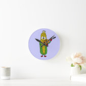 AP - Maispiele oder Geigeruhr Runde Wanduhr (Zuhause)