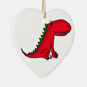 AP, roter und grüner Drache-Cartoon-Verzierung Keramik Ornament (Rechts)