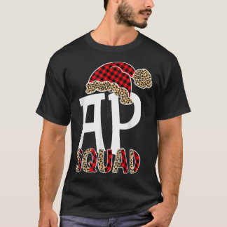 AP Squad Weihnachtsmannmütze Buffalo Kariert Leopa T-Shirt