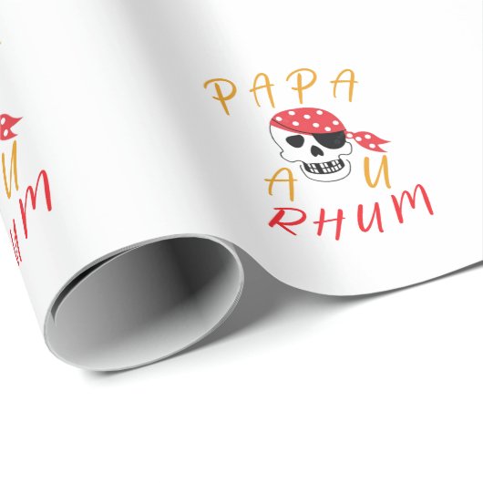 apa Au Rhum Drinker Funny Spaß Geschenkpapier (Rolleneckpunkt)