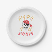 apa Au Rhum Drinker Funny Spaß Pappteller (Vorderseite)
