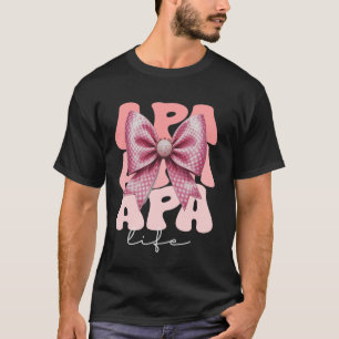 APA Coquette Schleife Rosa Süße Oma Muttertag T-Shirt