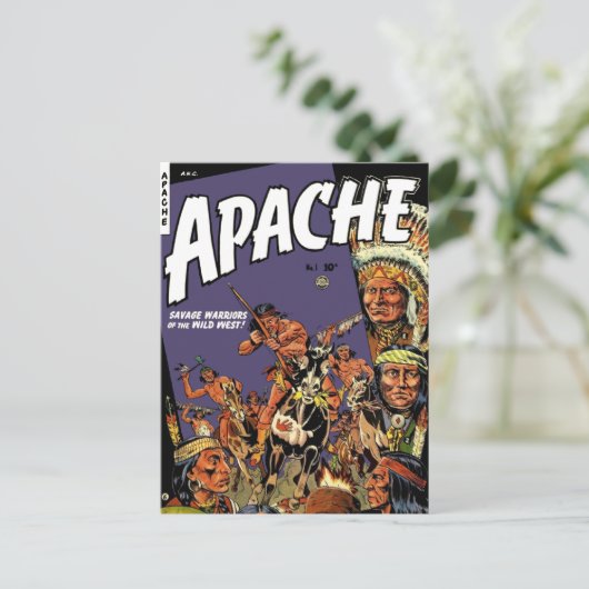 Apache 1 postkarte (Stehend Vorderseite)