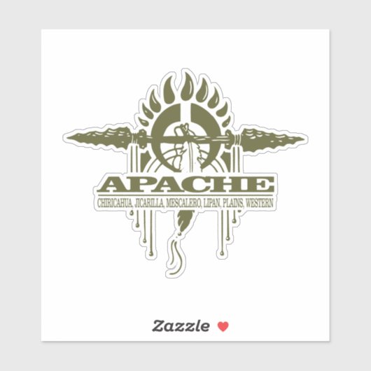 Apache 2o aufkleber (Blatt)