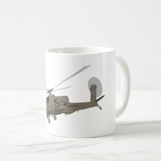 Apache AH-64 Kaffeetasse (VorderseiteRechts)