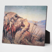 Apache Ambush (Öl auf Leinwand) Fotoplatte (Seite)