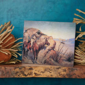 Apache Ambush (Öl auf Leinwand) Fotoplatte (Seite)