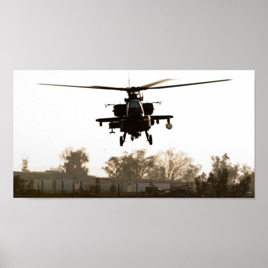 Apache Attack Hubschrauber Poster (Vorne)