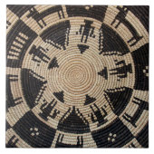 Apache Basket Weaving Art Fliese (Vorderseite)
