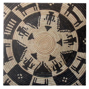 Apache Basket Weaving Art Fliese