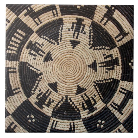 Apache Basket Weaving Art Fliese (Vorderseite)