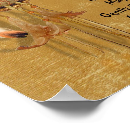 Apache Blessing Dreamcatcher Poster (Ecke)