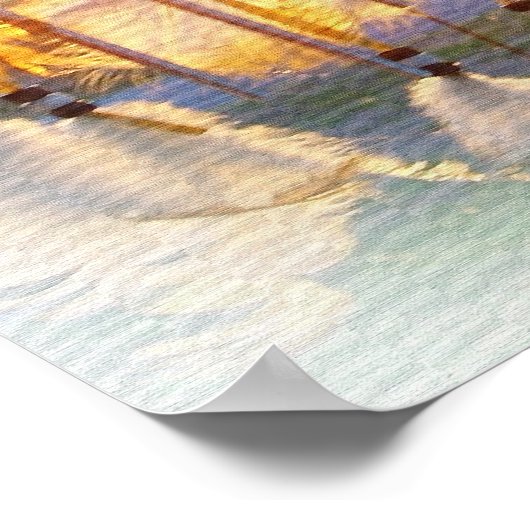 Apache Blessing Dreamcatcher Poster (Ecke)