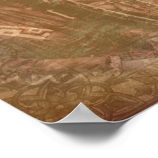 Apache Blessing Indianisches Paar Poster (Ecke)