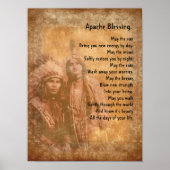 Apache Blessing Indianisches Paar Poster (Vorne)