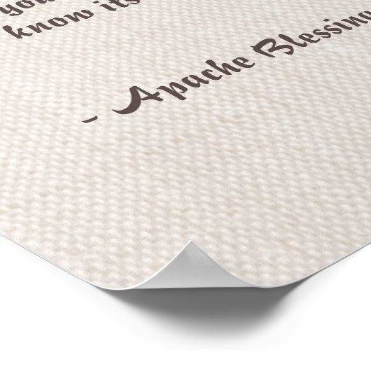 Apache Blessing Poster (Ecke)