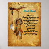 Apache Blessing Traumcatcher-Poster Poster (Vorne)