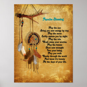 Apache Blessing Traumcatcher-Poster Poster