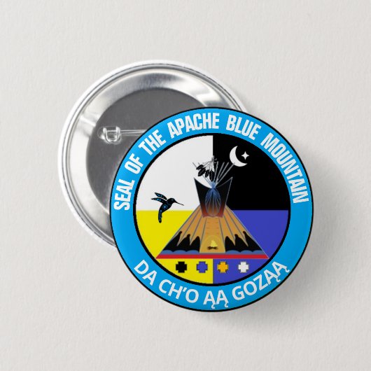 Apache Blue Mountain® Button (Vorne & Hinten)