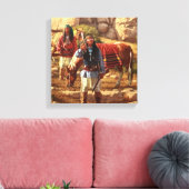 Apache Braves mit Geronimo Leinwanddruck (Insitu (Wohnzimmer))