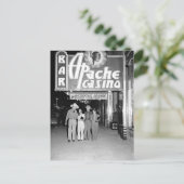 Apache Casino & Bar Vintag Las Vegas Foto Postkarte (Stehend Vorderseite)