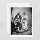 Apache Chief Antonio Maria with his family 1897 ( Postkarte (Vorne/Hinten)