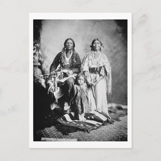 Apache Chief Antonio Maria with his family 1897 ( Postkarte (Vorderseite)