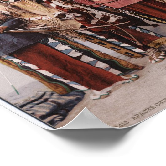 Apache Chiefs Garfield Ouche Te Foya 1899 Poster (Ecke)