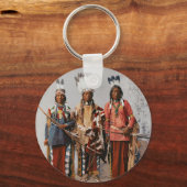 Apache Chiefs Garfield Ouche Te Foya 1899 Schlüsselanhänger (Vorderseite)