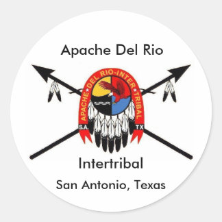 Apache Del Rio Intertribal 3"-Aufkleber Runder Aufkleber