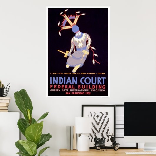 Apache Devil Dancer 1939 WPA Poster (Heimbüro)