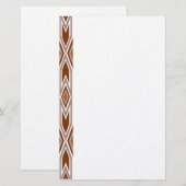 Apache-Entwurf 2 Brown Briefpapier (Vorne/Hinten)