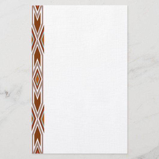 Apache-Entwurf 2 Brown Briefpapier (Vorderseite)